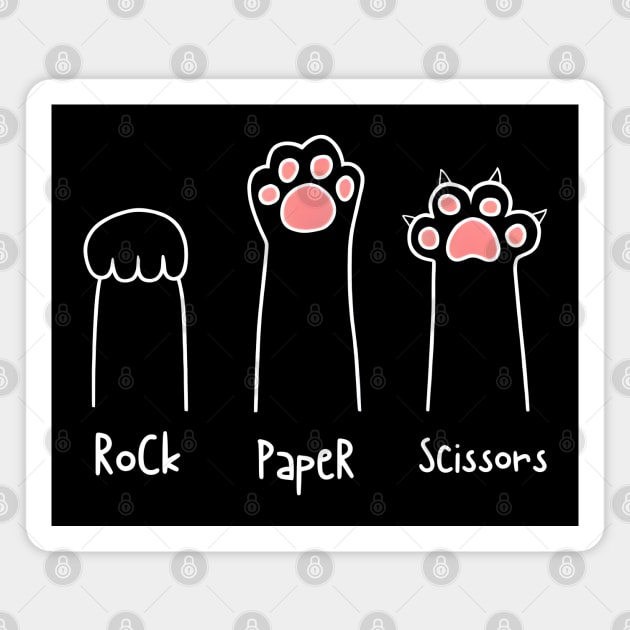 Cat: Rock, Paper, Scissors Magnet by MakerMind8.2